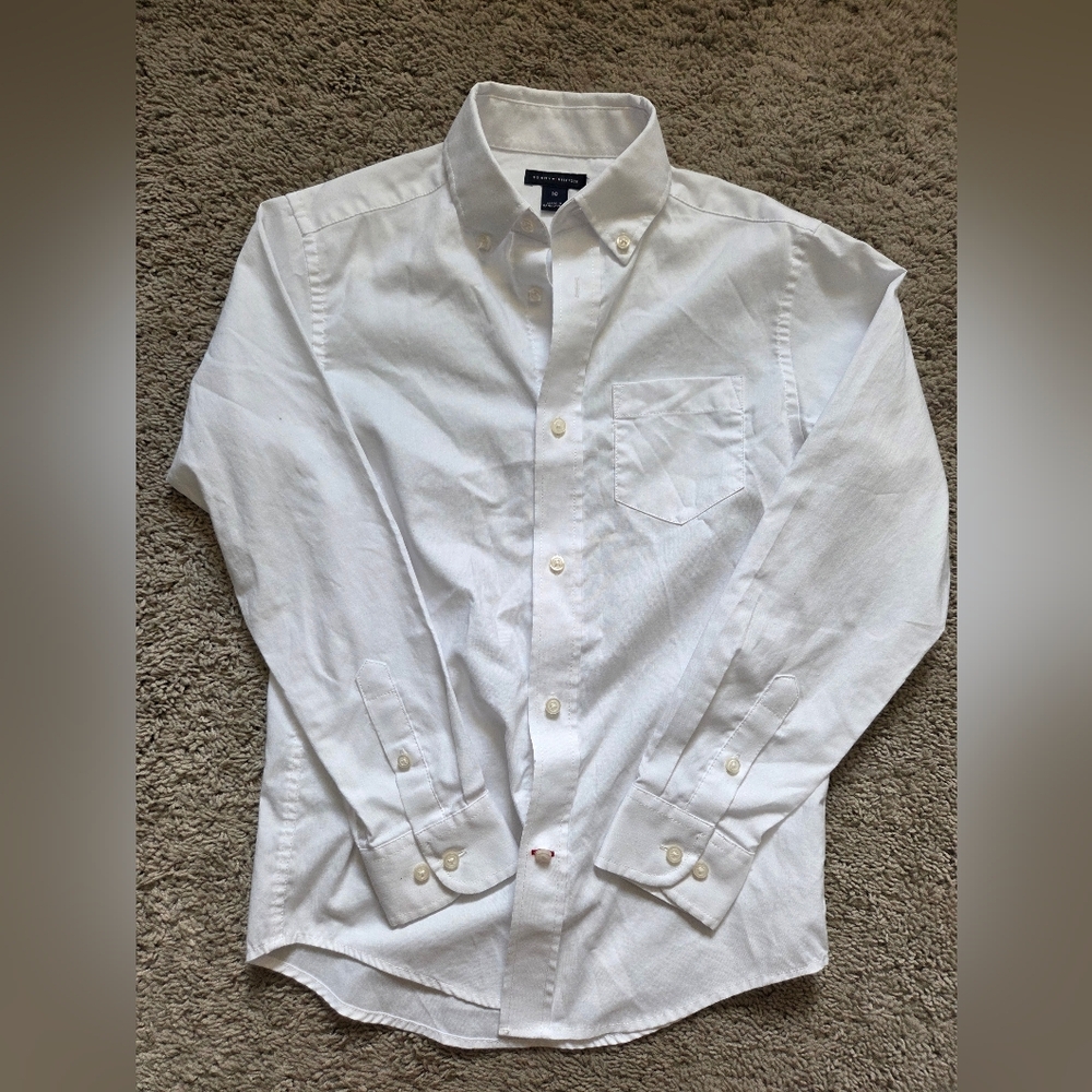 Tommy Hilfiger White Casual Button Down Shirt